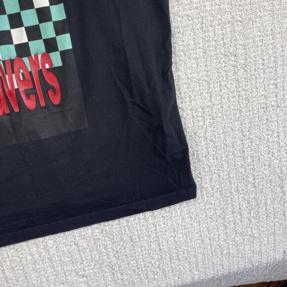 Roberto Cavalli Black ''Time Ravers'' Y2K Goth Graphic XL T-Shirt Italy Made - Picture 5 of 16